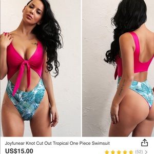 One piece bathing suit